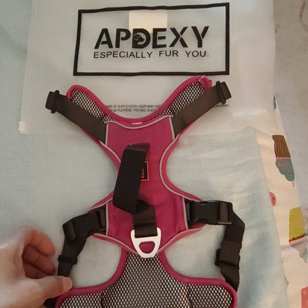 APDEXY Urban Dog Harness M Purple Mesh Adjustable Soft/Vest Unisex X0043GIE08